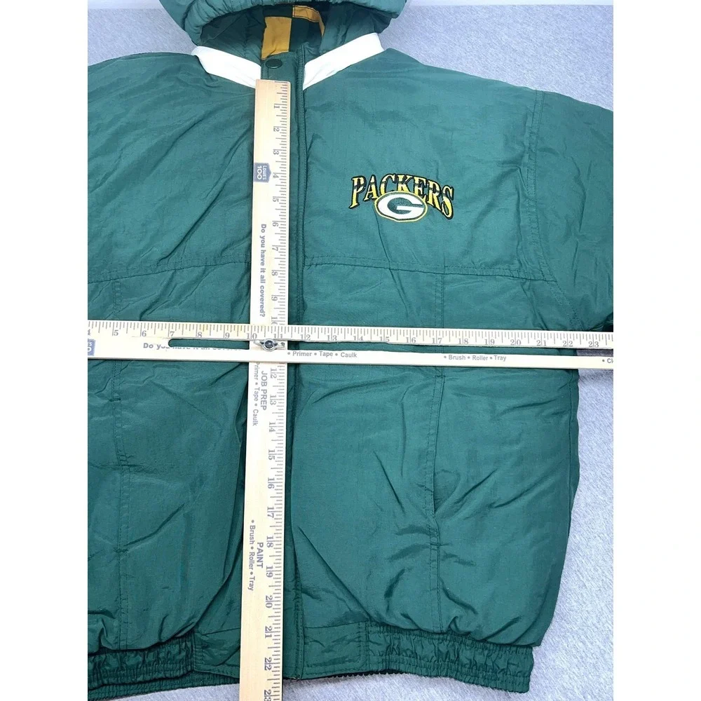 Vintage Green Bay Packers Jacket Mens XL Green NFL Football Starter Coat 90s